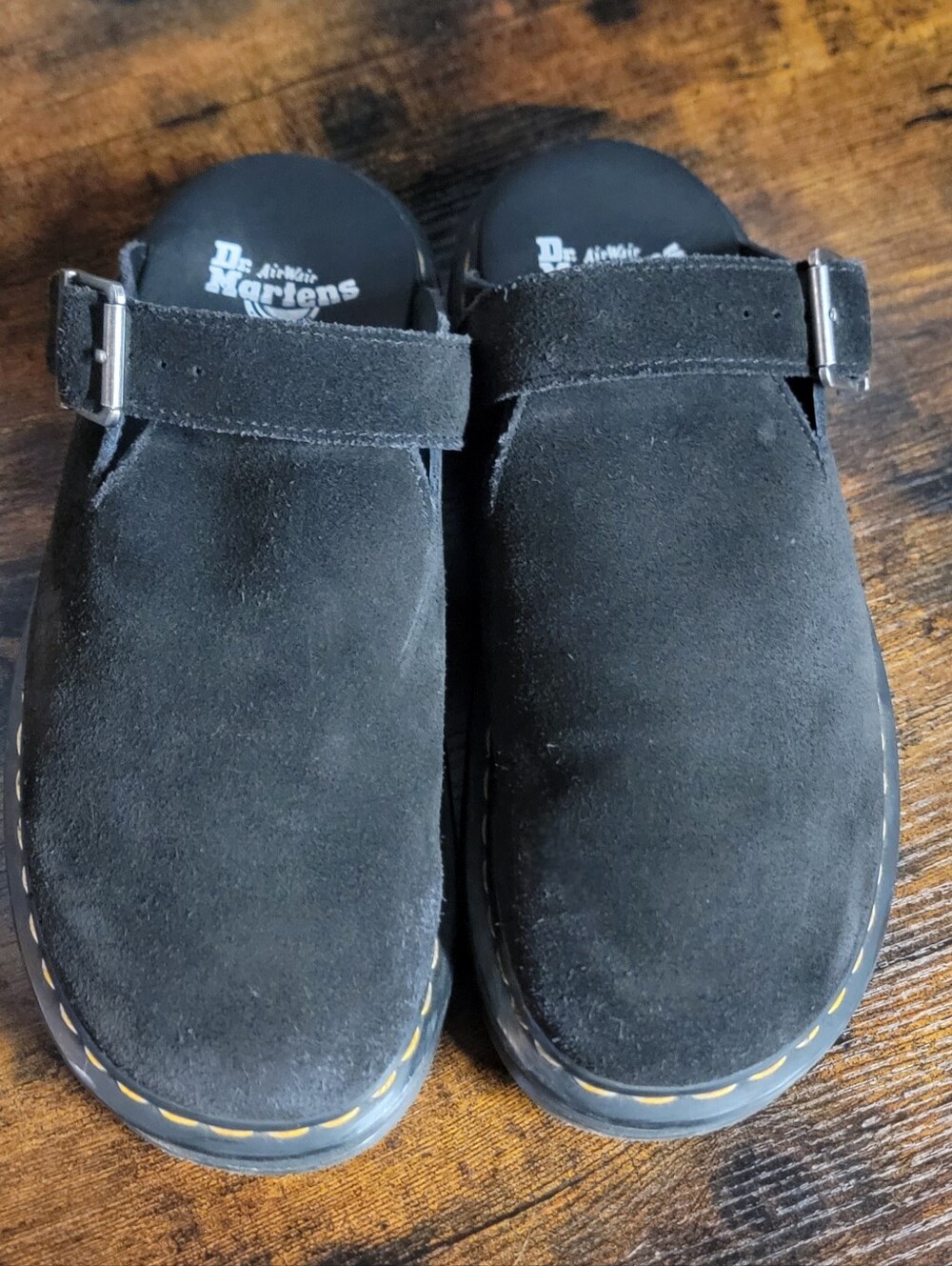 Dr. Martens Zebzag Slingback Platform Mules In Black - Picture 5 of 12